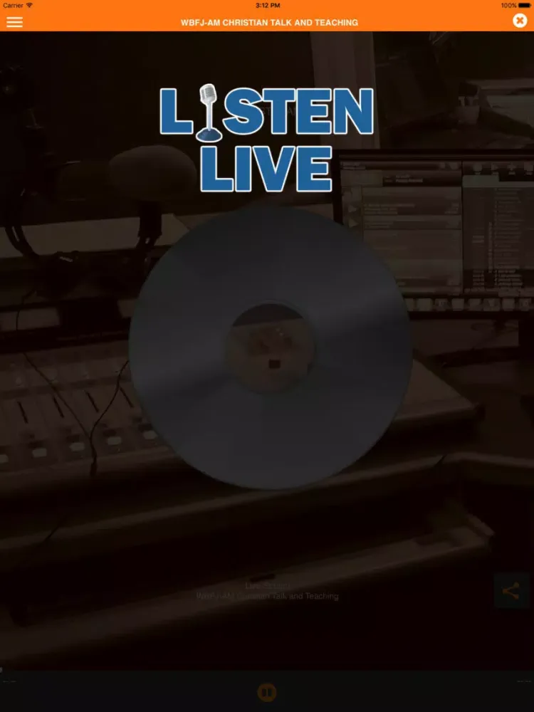 Capturas de tela do WBFJ AM 1550 iPad 