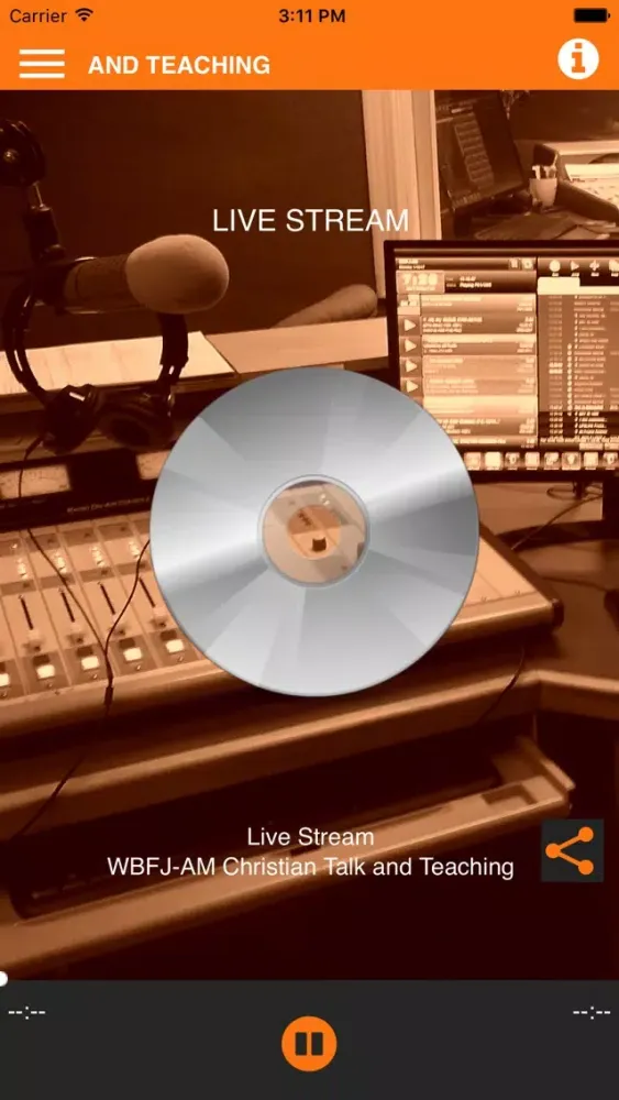 Capturas de tela do WBFJ AM 1550