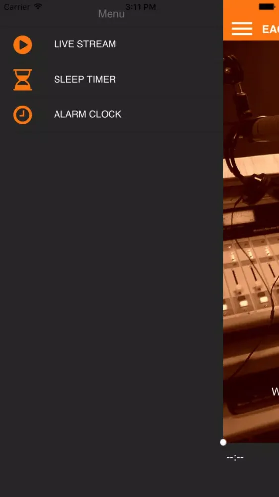 Capturas de tela do WBFJ AM 1550