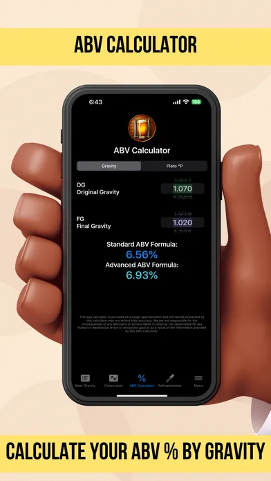Скриншоты ABV Calculator Gravity & Plato