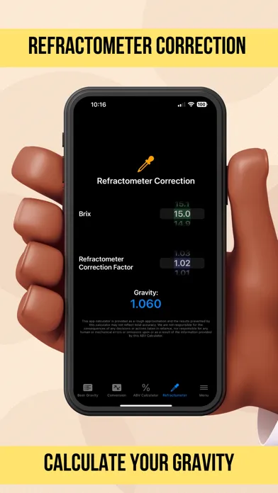 Скриншоты ABV Calculator Gravity & Plato