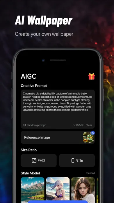 Скриншоты AI Wallpapers - Widget Themes