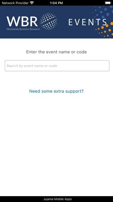 WBR UK Events Screenshots