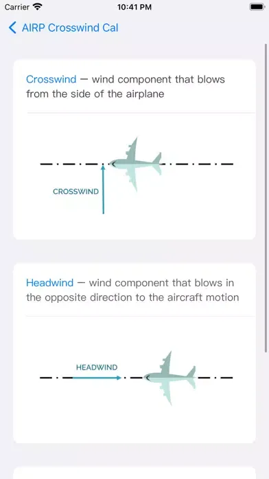 Tangkapan layar AIRP Crosswind Cal