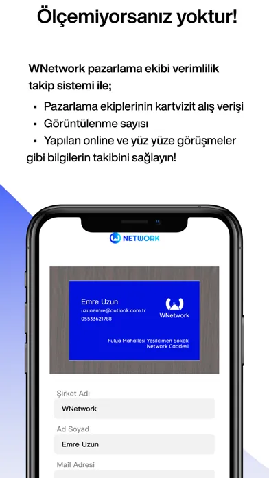ภาพหน้าจอของ WNetwork: Verimli İş Tanışması