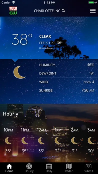 Zrzuty ekranu WCCB Charlotte Weather
