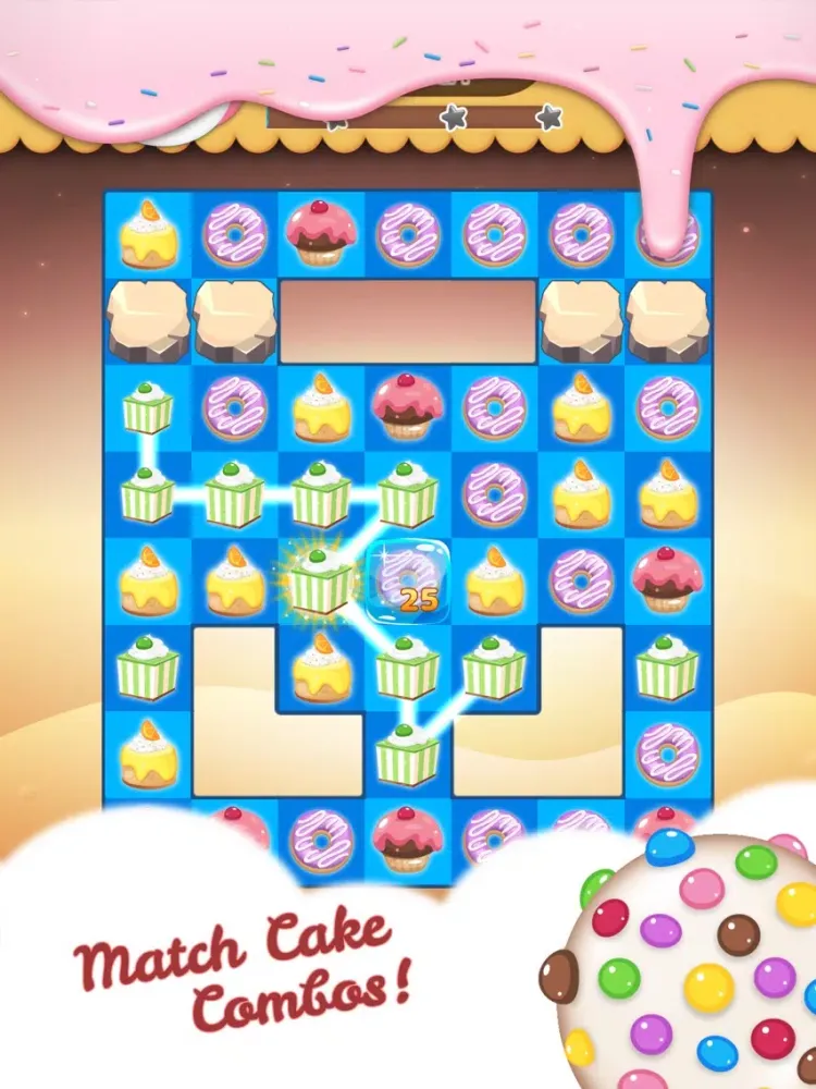 Ảnh chụp màn hình của Cake Blast - Match 3 Games iPad 