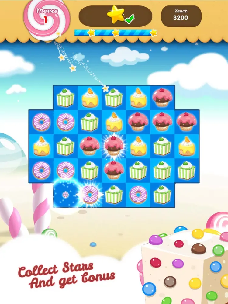 Ảnh chụp màn hình của Cake Blast - Match 3 Games iPad 