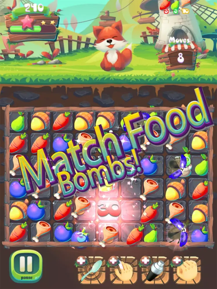 تصاویر Feed The Fox : Fruit Match 3 iPad 