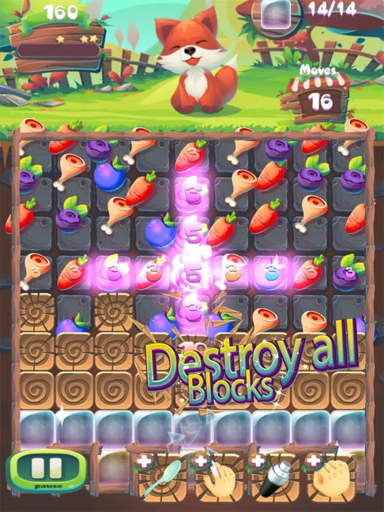 تصاویر Feed The Fox : Fruit Match 3 iPad 