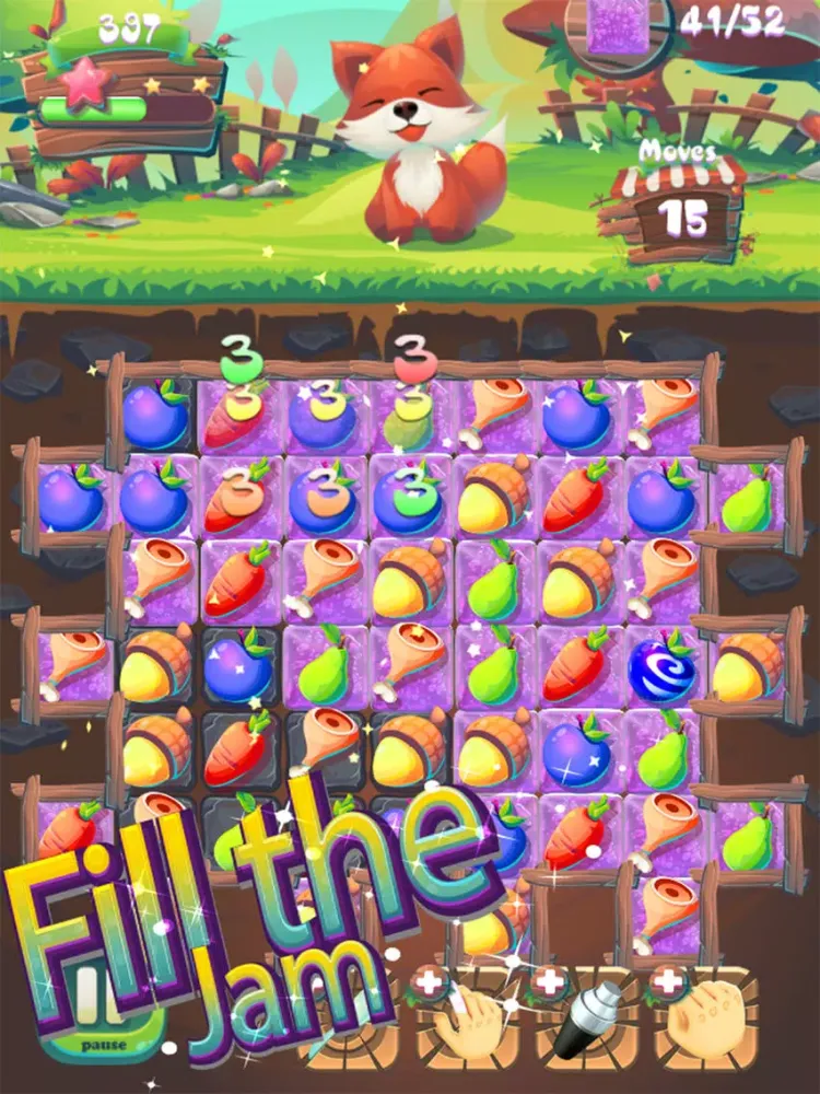 تصاویر Feed The Fox : Fruit Match 3 iPad 