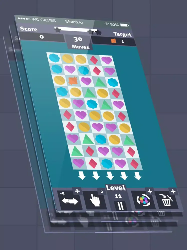 Ảnh chụp màn hình của Match.io. iPad 