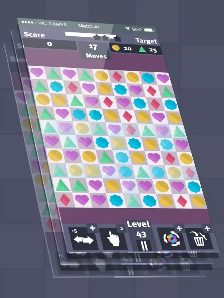 Ảnh chụp màn hình của Match.io. iPad 