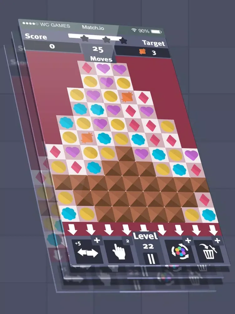 Ảnh chụp màn hình của Match.io. iPad 