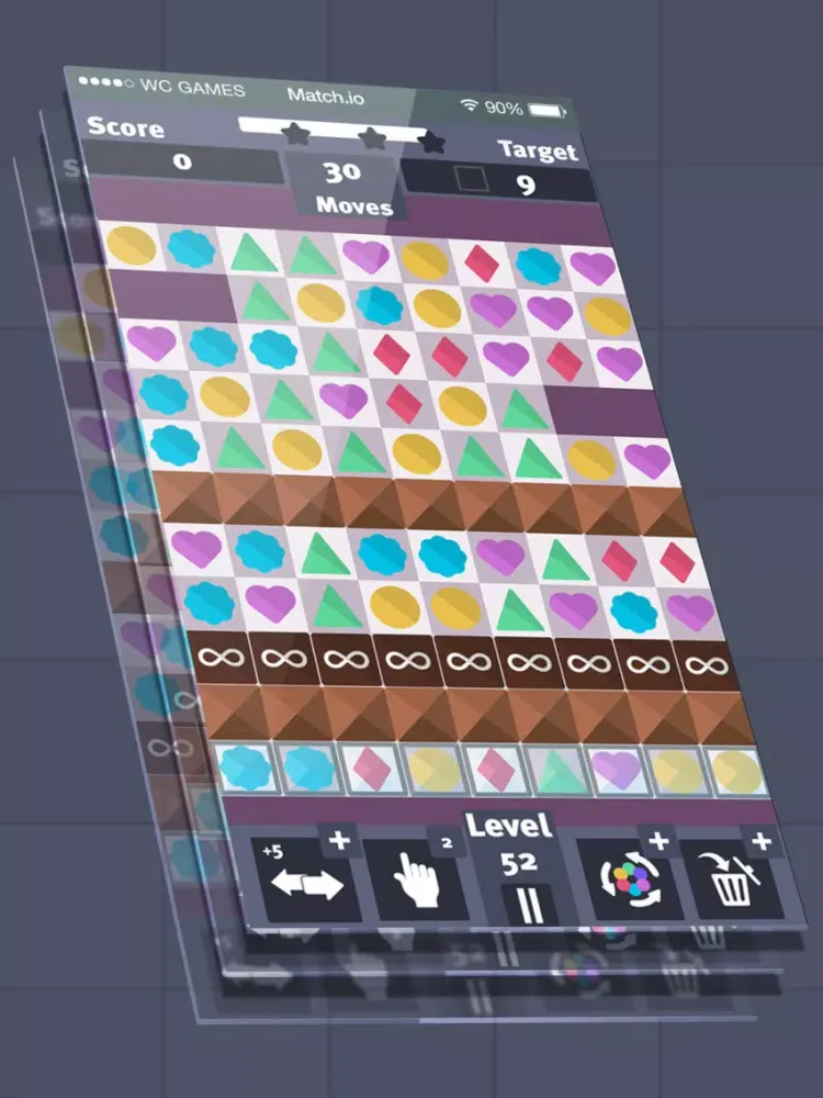 Ảnh chụp màn hình của Match.io. iPad 