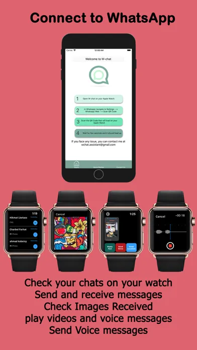 ภาพหน้าจอของ WChat For Watch