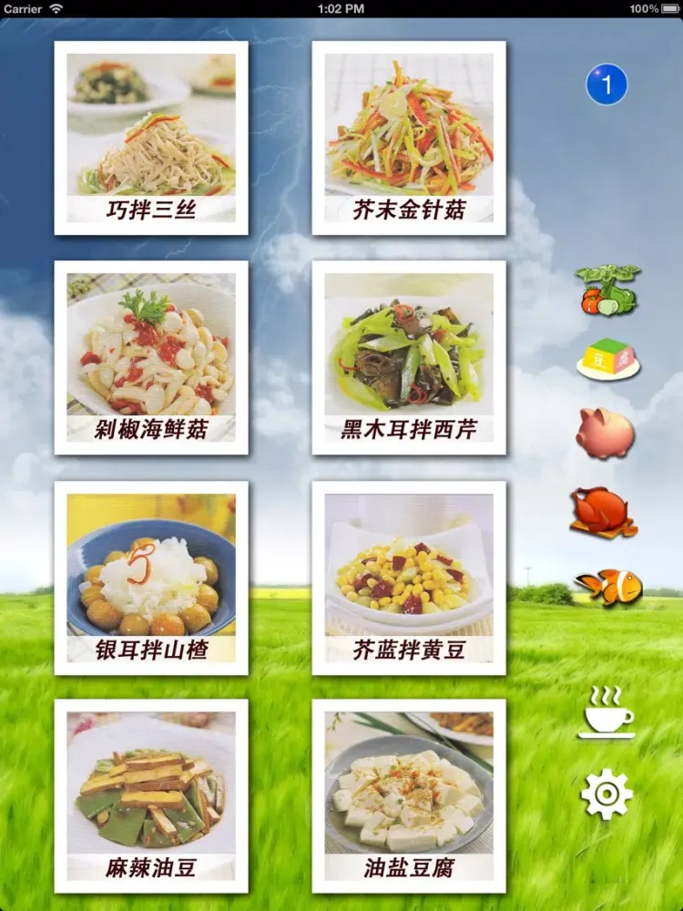 Cold dish iPad 应用截图