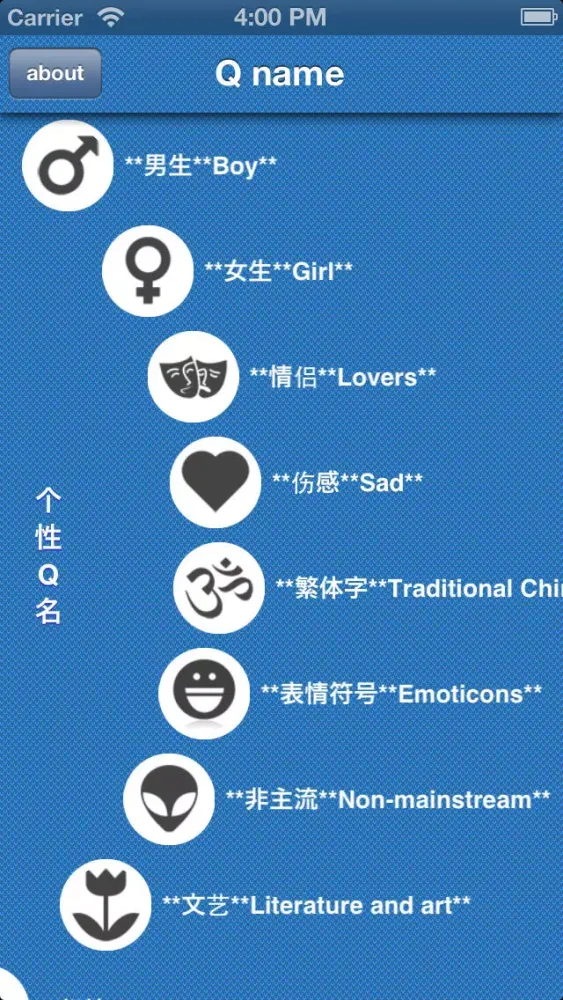个性Q名 Screenshots