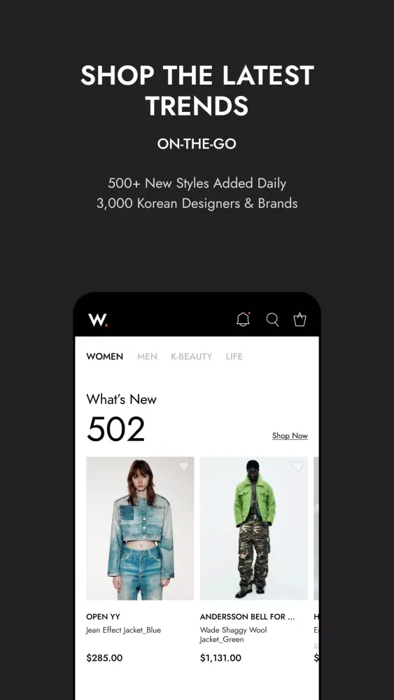 W Concept Screenshots