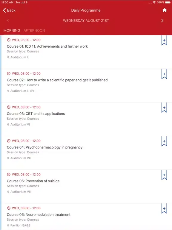 WCP 2019 iPad  سکرین شاٹس