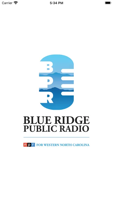 Tangkapan skrin Blue Ridge Public Radio App