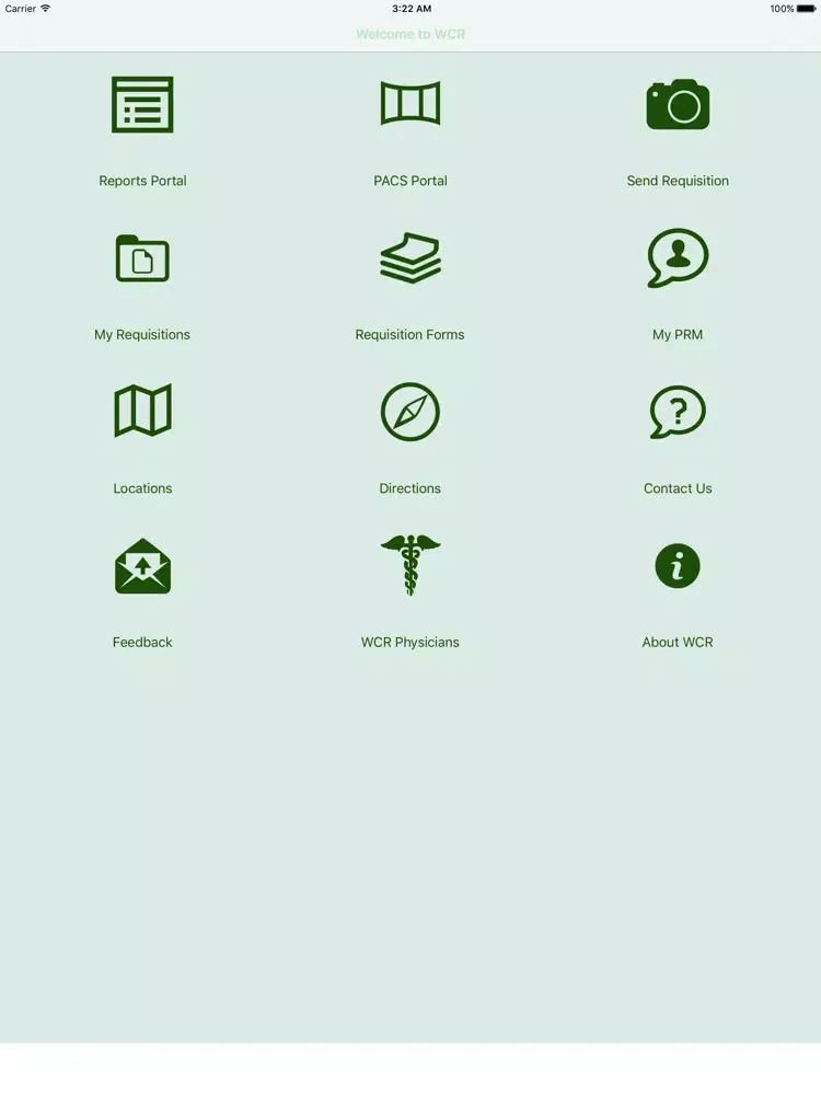 iRefer WCR iPad  Screenshots