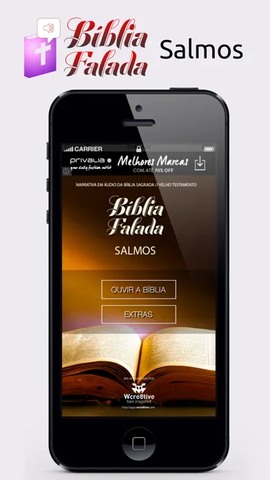 Zrzuty ekranu Salmos Bíblia Falada