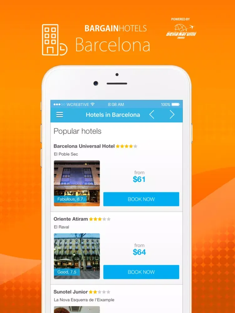 Bargain Hotels in Barcelona iPad  Screenshots