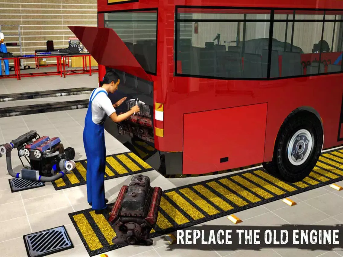 PRO Bus Mechanic Engine Overhaul: Auto Repair Shop iPad  Screenshots