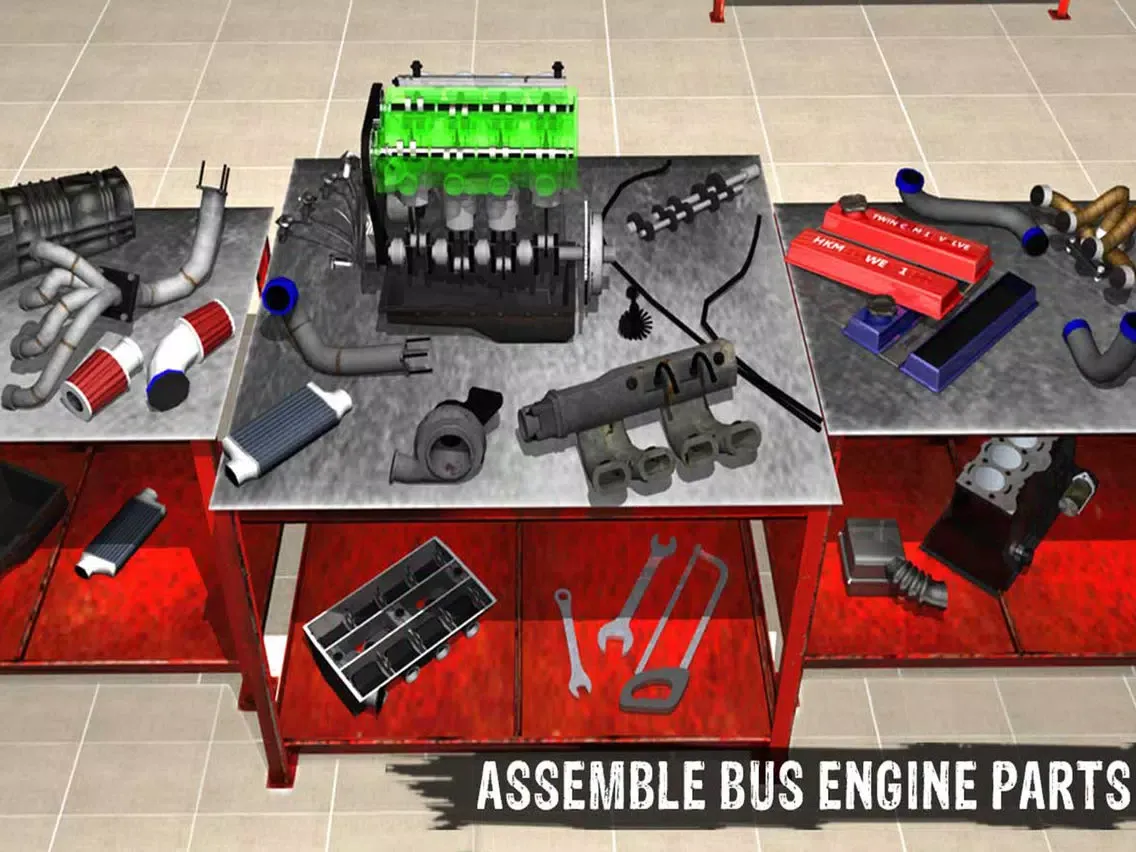 PRO Bus Mechanic Engine Overhaul: Auto Repair Shop iPad  Screenshots