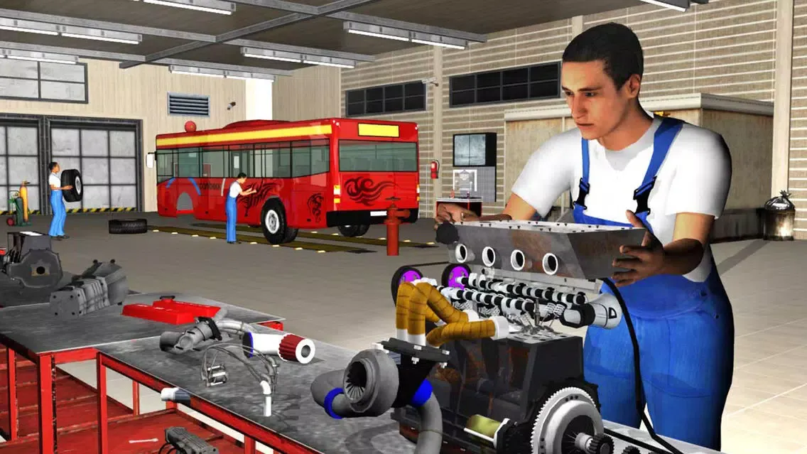 PRO Bus Mechanic Engine Overhaul: Auto Repair Shop Screenshots