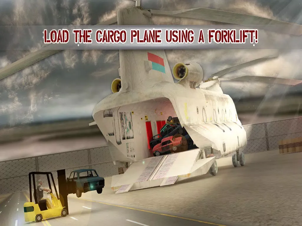 Captures d'écran de Real car transporter cargo helicopter simulator iPad 