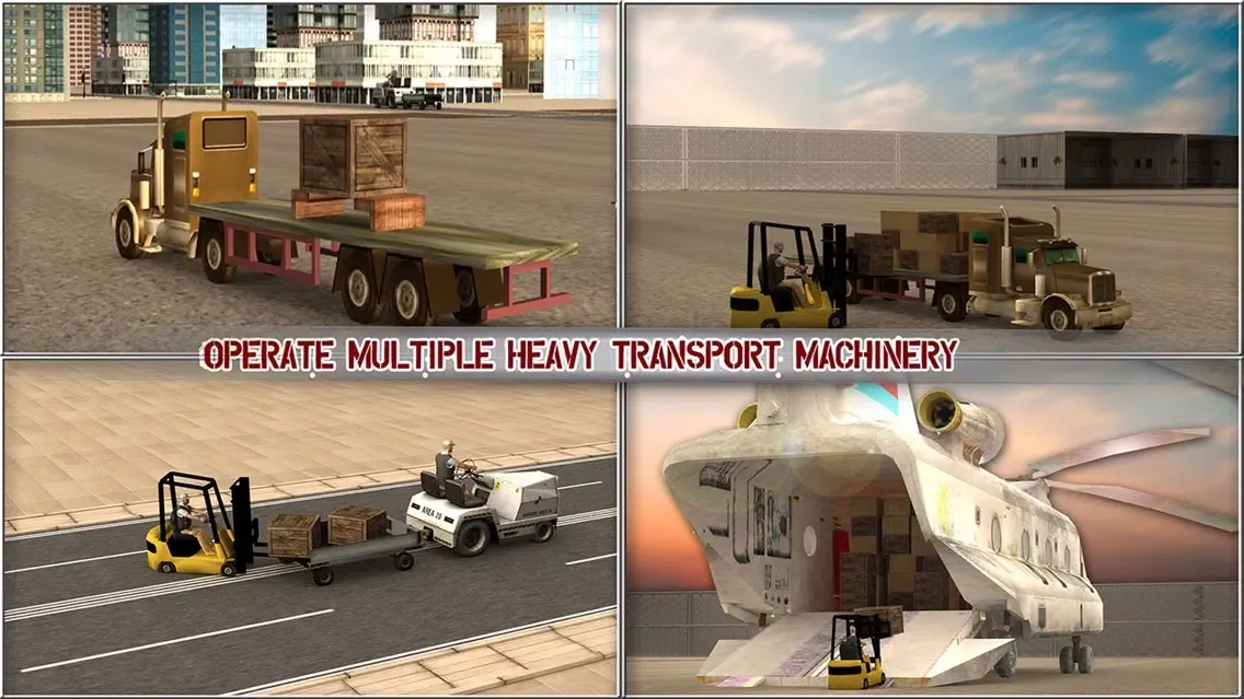 Captures d'écran de Real car transporter cargo helicopter simulator