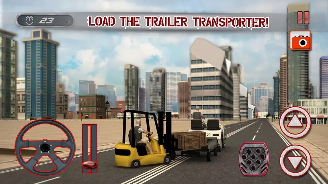 Captures d'écran de Real car transporter cargo helicopter simulator
