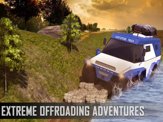 Off-Road Centipede Truck Driving Simulator 3D Game iPad  Screenshots