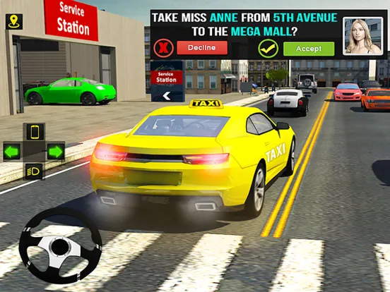 Capturas de tela do Crazy Taxi Driving Simulator iPad 