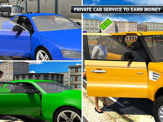 Capturas de tela do Crazy Taxi Driving Simulator iPad 