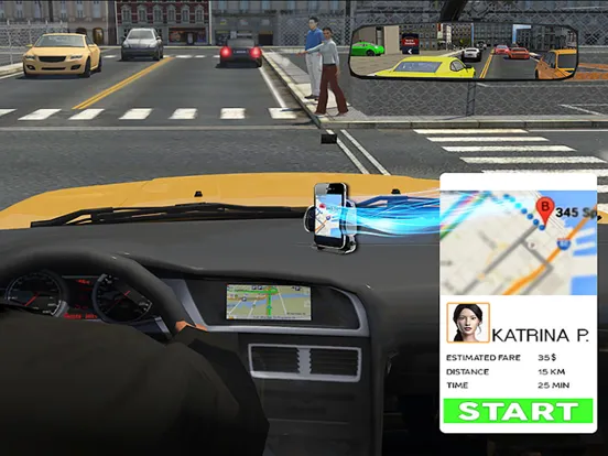 Capturas de tela do Crazy Taxi Driving Simulator iPad 