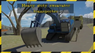 Excavator Transporter Rescue 3D Simulator- Be ready to rescue cars in this extreme high powered excavator transporter game Screenshots