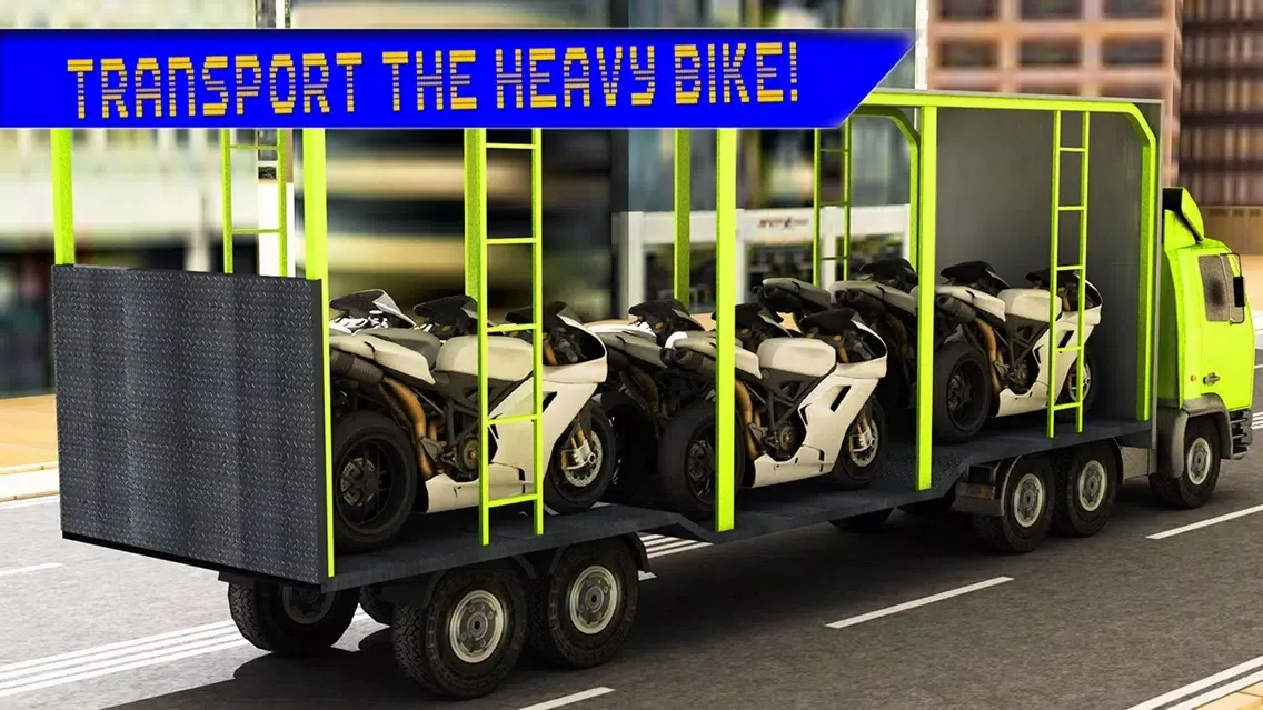 Capturas de pantalla de Transport Truck Driver Motorcycle Cargo Simulator 3D