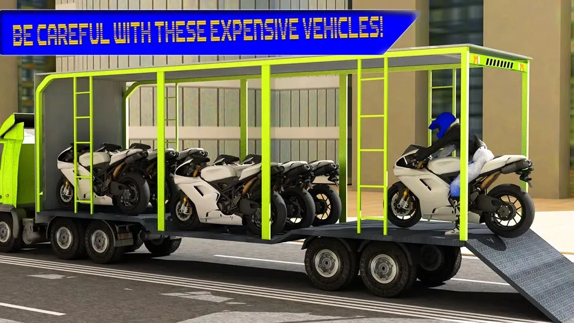 Capturas de pantalla de Transport Truck Driver Motorcycle Cargo Simulator 3D
