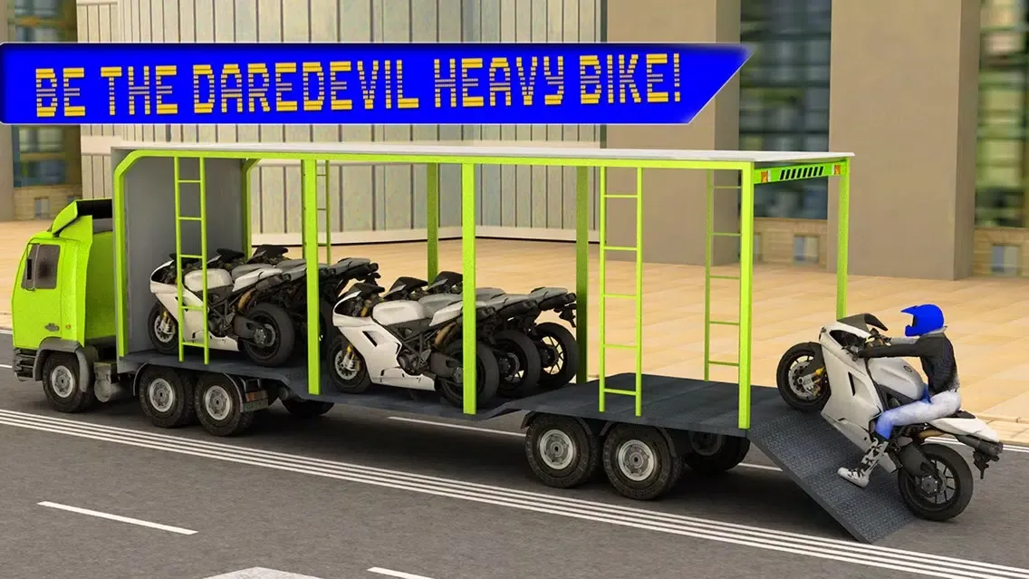Capturas de pantalla de Transport Truck Driver Motorcycle Cargo Simulator 3D