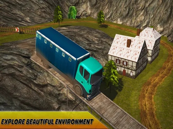 Ảnh chụp màn hình của Extreme Cargo Transport Truck Driver & Forklift Crane Operator Game iPad 