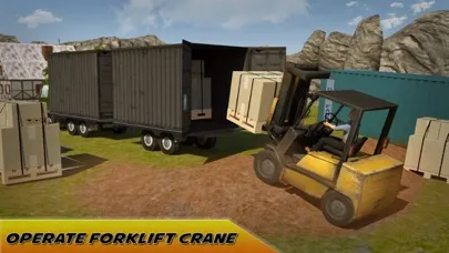 Ảnh chụp màn hình của Extreme Cargo Transport Truck Driver & Forklift Crane Operator Game