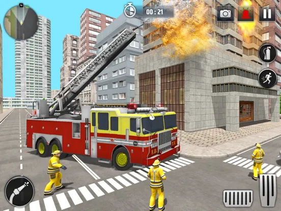 Fire Truck Simulator Rescue HQ iPad  स्क्रीनशॉट