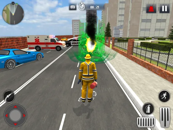 Fire Truck Simulator Rescue HQ iPad  स्क्रीनशॉट