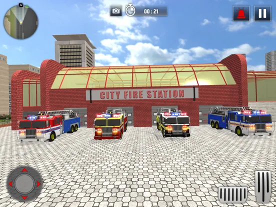 Fire Truck Simulator Rescue HQ iPad  स्क्रीनशॉट