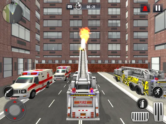 Fire Truck Simulator Rescue HQ iPad  स्क्रीनशॉट