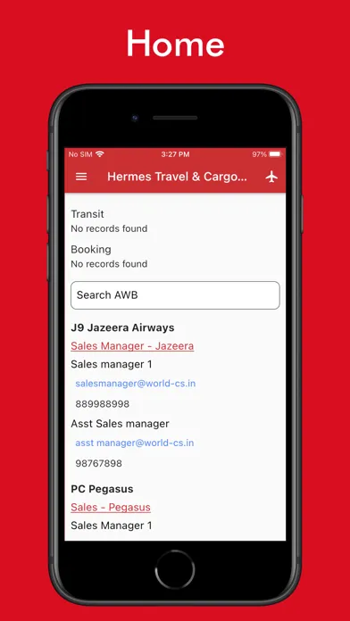 Captures d'écran de World Cargo Solutions
