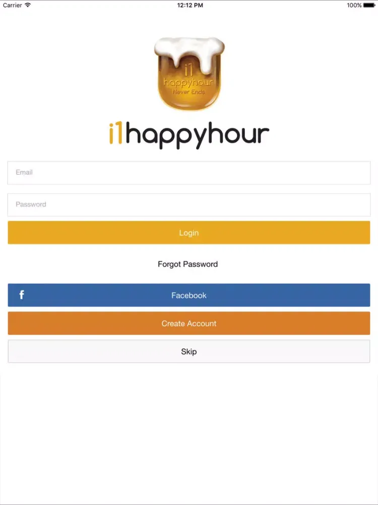 Capturas de tela do i1happyhour iPad 